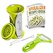 Spiralizer with Peeler and Knife - Make Zucchini Pasta and Vegetable Noodle - Spiral Slicer, Cutter & Peeler