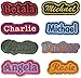 Custom Embroidered Felt Patch Personalized Name ID with Outline Border (4