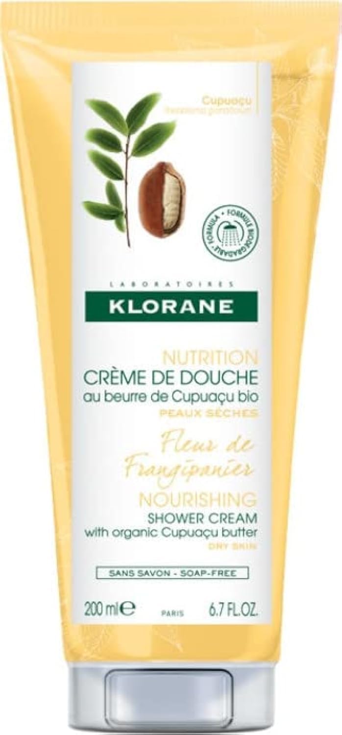Klorane Nourishing Shower Cream with Organic Cupuaçu Frangipani Flower 200ml