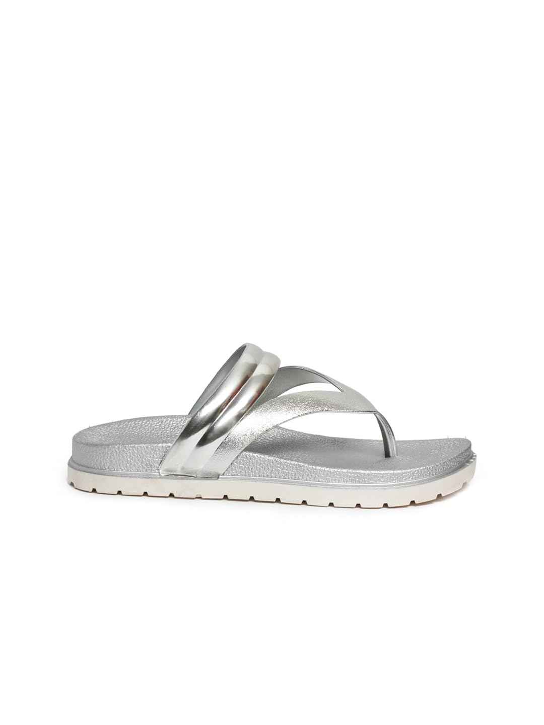 meriggiare women synthetic silver flats 37 eu