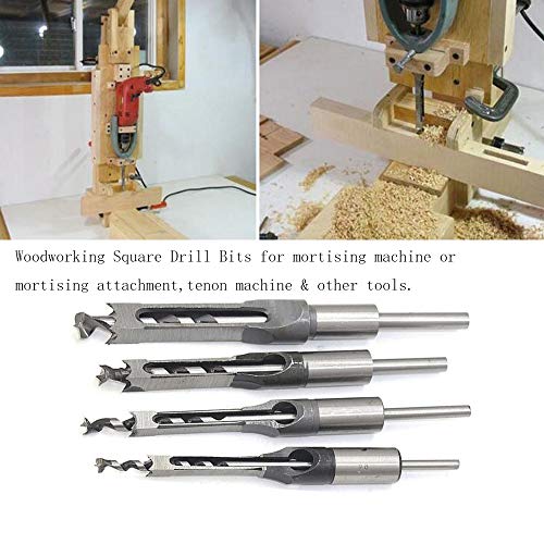 5/16 inch Mortising Chisel DIY Woodworking Cutter Tool, Wood Square Hole Mortiser Drill Bits