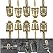 Sweetfun Tactical Gear Clip Molle Web Dominators for Outdoor Hydration Tube Backpack Straps Management 10 Pack Coyote