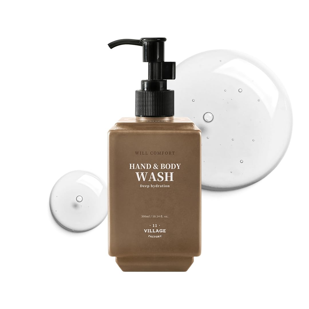 [VILLAGE11FACTORY] HAND & BODY WASH - WILL COMFORT (300ml) Korean Skincare - Vegan Hand and Body Wash with Hinoki Essential Oil for Deep Nourishment and Invigorating Cleansing