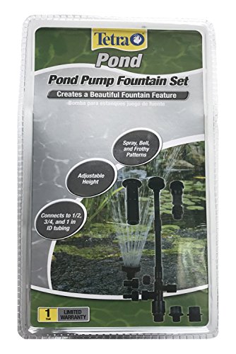 TetraPond Pond Pump Fountain Set, Spray/Bell/Frothy Patterns