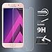 [2-Pack] Galaxy A3(2017) Tempered Glass Screen Protector, ZeKing 0.33mm 2.5D Edge 9H Hardness [Anti Scratch][Anti-Fingerprint] Bubble Free, Lifetime Replacement Warranty