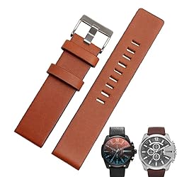 TPUOTI Cow Leather Strap For DIESEL Watchband