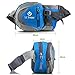 Waist Pack Fanny Pack Bum Bag Hip Pack Running Bag Waist Bag Running Belt Sack Water Resistant with Bottle (Not Included) Holder for Hiking Camping Dog Walking nylon fabric blue, by LC Prime