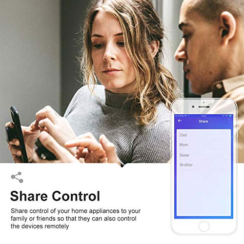 ITead Sonoff Dual Channel WiFi Wireless Smart Switch Compatible with Alexa, Control two home appliances with APP,remote control Appliance Controller for DIY Smart Home
