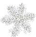 CoscosX 99pcs Snowflake Christmas Ornaments 4.3Inch (White)