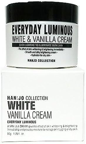 Vanilla Cream INSTANT WHITENING BRIGHTENING CREAM VITAMIN B3 FACE ANTI AGING WRINKLE 50ml