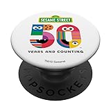 Sesame Street 50th Anniversary Logo PopSockets