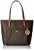 Michael Kors Women's Jet Set Item Medium Tz Snap Packet Tote, Brown