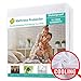 SOPAT Queen Size 100% Waterproof Mattress Protector- 3D Air Fabric Waterproof Mattress Cover- Soft, Breathable, Noiseless- Deep Pocket Fits up to 18 Inches