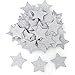 2 Packs Glitter Silver Five Stars Paper for Wedding party, Table Confetti, Festival Items & Party Props, Gold Glitter Paper Confetti (200pcs of 1