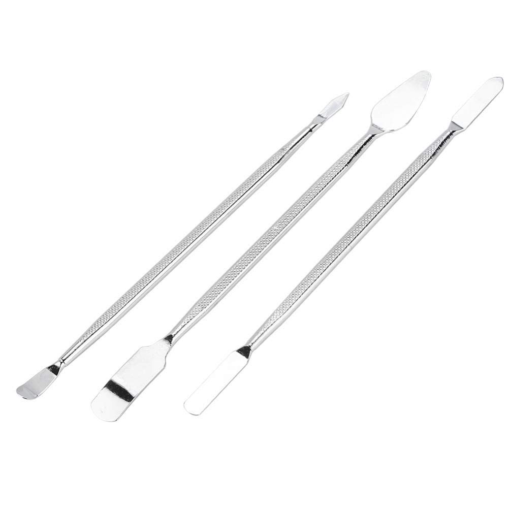 Fdit 3Pcs Dual Ends Metal Spudger Set Opening Spudger Tool Repair Kit for Mobile Phone LCD Tablet