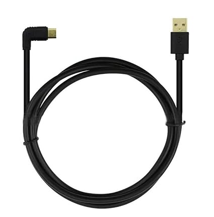 System-S Mini USB Kabel – 20 Cm, 90° Winkelstecker Links, Für Navis & ältere Geräte, USB-A Auf Mini USB