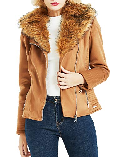 faux leather suede jacket