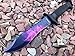 Monogram Knife, Custom Knife, Hunting Bowie, Military Tactical, Personalized Knife, Engraved Knife, CSGO Razor Fixed Blade JUNGLE KNIFE (Purple)