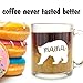 Mama Bear Mug - Glass Coffee Mug - Makes a Great Mom Gifts, Christmas Birthday or Mother's Day Gift, 13 Oz Capacity with White Gift Box Included