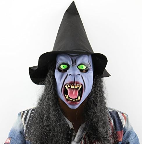 Horror Witch Masks, Creepy Latex Masks for Cosplay, Halloween, Costume Party