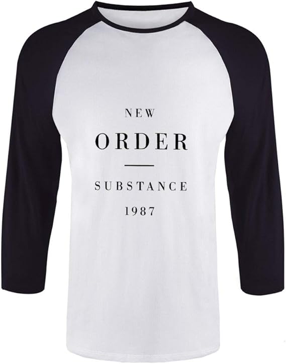 Amazon Co Jp New Order Substance 1987 Tシャツ メンズ 中袖 紫外線防止 日焼け止め 夏 半袖 夏 綿 おしゃれ 服 ファッション小物