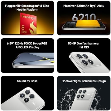 Poco F8 Pro Smartphone, 12+256GB, 6210mAh, 50MP, Titan
