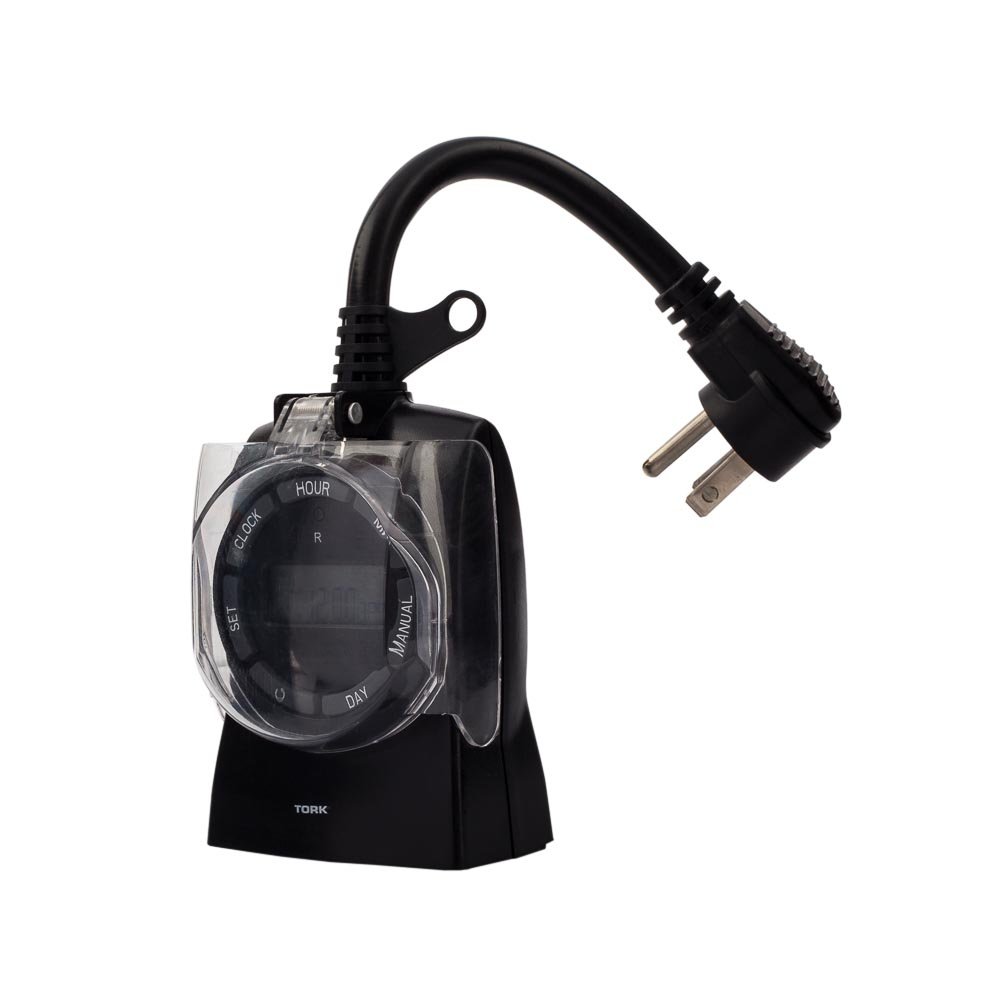 NSi Industries TORK 642E Outdoor Heavy-Duty 15-Amp 24-Hour, 7-Day Digital Plug-In General