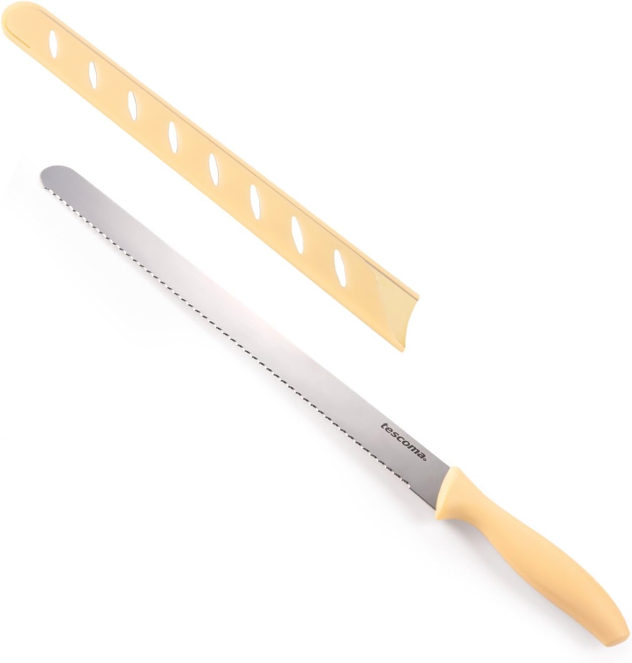 Tescoma Tortenmesser, Kunststoff, Gelb/Silber, 50.5 x 13.1 x 1.8 cm