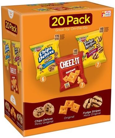 Keebler Cookies and Cheez-It Crackers Snack Packs Variety Pack, 20 Count (Packaging May Vary) (5)