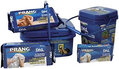 Prang DAS Air-Hardening Acid-Free Non-Toxic Modeling Clay Master Pack, 2.2 lb Tub, White, Pack of 5