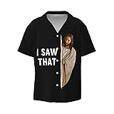 ReLuB Funky Hawaiian Shirt for Men, Jesus Cute