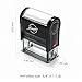 Miseyo Return to Sender NO Longer at This Address Self Inking Rubber Stamp - Red Ink - Large Size