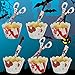 YuBoBo Halloween Cupcake Toppers Wrappers, 24 Pieces Horror Cake Decoration Bloodstain Cake Knife Scissors Food Decor Party Suppliers