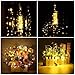 6 Pack Warm White Solar Powered Wine Bottle Lights with Cork, 10 LED Bottle Cork String Lights Fairy Mini Copper Wire, Solar Lights for DIY Christmas Halloween Wedding Party Indoor Outdoor Decoration