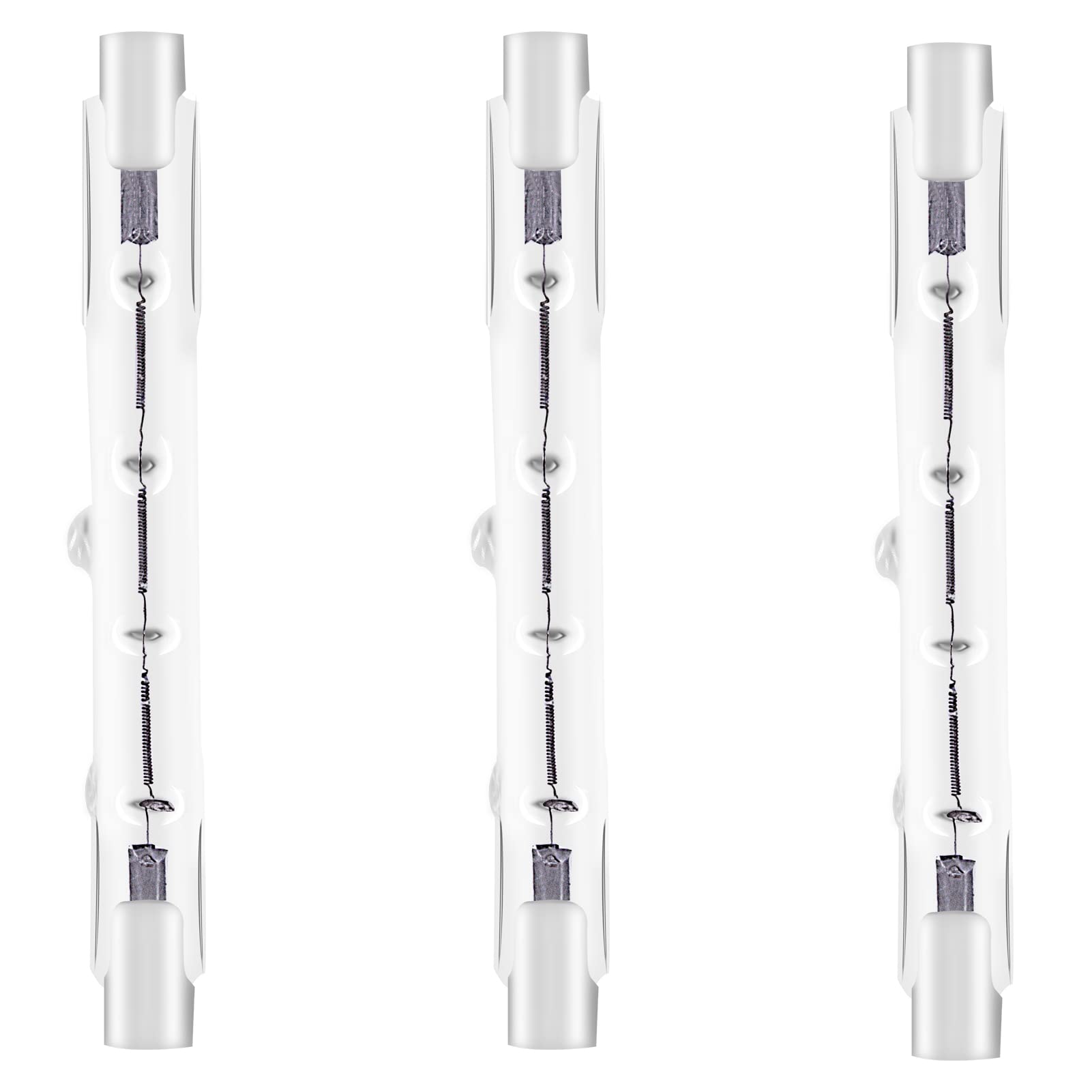 YuZhou 3 PCS 8x78mm J78 R7s Linear Halogen Floodlight Tungsten 120W Double Ended Floodlight Bulbs Tungsten Halogen Bulb Dimmable Security Light Bulb Halogen Lamp Bulb Diall Liner Lamps（Energy Class C