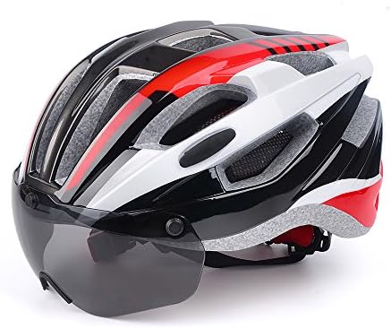 Adult Cycling Bike Helmet Specialized for Mens Womens Safety Protection CPSC Certified Ruixfs (red)