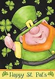 Leprechaun St. Patrick's Day Garden Flag Holiday Briarwood Lane 12.5