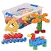 ECR4Kids Gears Galore Math Manipulatives Building Kit, Educational Sensory Learning Toys for Children (160-Piece Set)