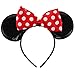 Disney Junior (3 Pack) Minnie Mouse Ears Licensed Disney Headbands Cute Sparkle Ears Bow Minnie Mouse Accessories