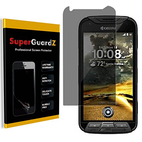 [2-Pack] For Kyocera DuraForce PRO - SuperGuardZ Privacy Anti-Spy Screen Protector, Anti-Glare, Anti-Scratch, Anti-Bubble [Lifetime Replacement]