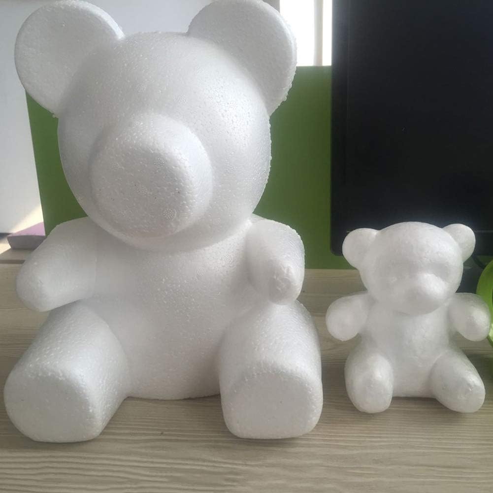 ywbtuechars Valentines Day Decorations Gifts Creative Foam Bear Modeling DIY Craft Valentine Party Decoration Supplies Gift - White Big