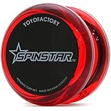 ヨーヨー スピンスター 初心者向けDVD付 ヨーヨーファクトリー クリアレッド/ブラック