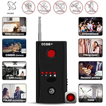 Hidden Camera Detector, RF Detector & Camera Finder, Bug Detector, Counter Surveillance,Anti Spy Camera Detectors with Compass,Locates Hidden Device in Office,Hotel Rooms,Airbnb Excursions,Bathrooms