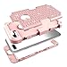 MCUK iPhone 7 Plus Case, 3 in 1 Hybrid Best Impact Defender Cover Silicone Rubber Skin Hard Combo Bumper with Scratch-Resistant Case for Apple iPhone 7 Plus (2016) (Rose Gold)