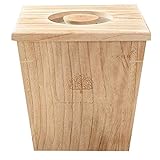 Solid wood household face bucket Rice storage box
