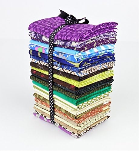 Charm Bundle 24 Assorted Fat Quarter Quilter's Cotton Fabric