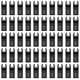 URLWALL 50PCS Oscillating Multi-tool Saw Blades Quick Release Universal Cutting Blade for Wood, Metal fit Dewalt Rockwell Ridgid Ryobi Milwaukee Porter Cable Black Dremel Craftsman