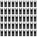 URLWALL 50PCS Oscillating Multi-tool Saw Blades Quick Release Universal Cutting Blade for Wood, Metal fit Dewalt Rockwell Ridgid Ryobi Milwaukee Porter Cable Black Dremel Craftsman