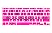 Kuzy Keyboard Cover for Older Version Pro 13 15 17 inch and Air 13 inch Computer Accessories Key Board Silicone Skin Protector - Neon Pink