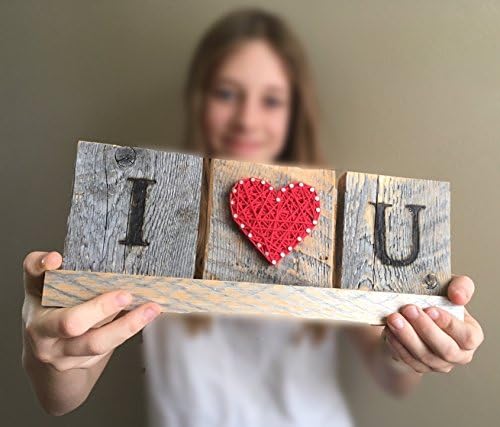 I love you. Standing string art heart sign. I love you gift. Heart gift.